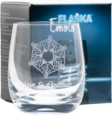 Emoto Glass - Water Structuring Glass Tumbler Inspired by Dr. Masaru Emoto