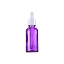 Load image into Gallery viewer, Purple Chromotherapy Glass Water Dropper Bottles for Sacred Violet Waters &amp; Water Altar
