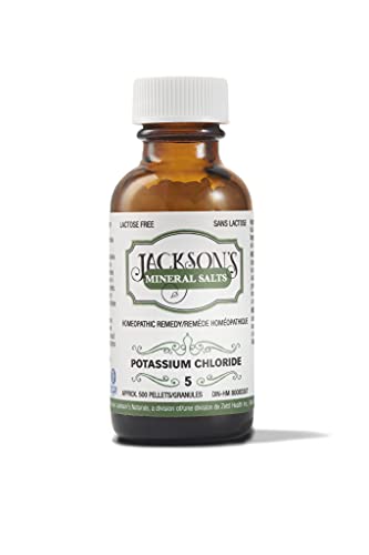 Jackson's #5 Kali mur 6X - Vegan, Lactose-Free Schuessler Tissue Cell Salt - Made in Canada (500 pellets)
