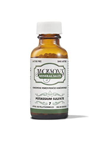 Jackson's #7 Kali sulph 6X - The First Certified Vegan, Lactose-Free Schuessler Tissue Cell Salt - Made in The USA (500 pellets)