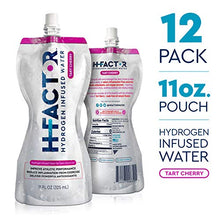 Load image into Gallery viewer, H Factor Flavored Hydrogen Water - Pure Infused Drinking Water for Natural Pre Or Post Workout Recovery, Supports Athletic Performance, Delivers Antioxidants (Tart Cherry, 12 Count)…
