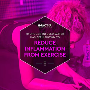 H Factor Flavored Hydrogen Water - Pure Infused Drinking Water for Natural Pre Or Post Workout Recovery, Supports Athletic Performance, Delivers Antioxidants (Tart Cherry, 12 Count)…