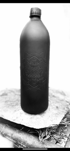 BioPhotonic Miron Glass Bottle with Sacred Geometry. - Matte edition