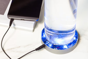 Infopathy IC Pad - Turn a Glass of Water into a Natural Remedy - Glowing Blue Infoceuticals Frequency Device