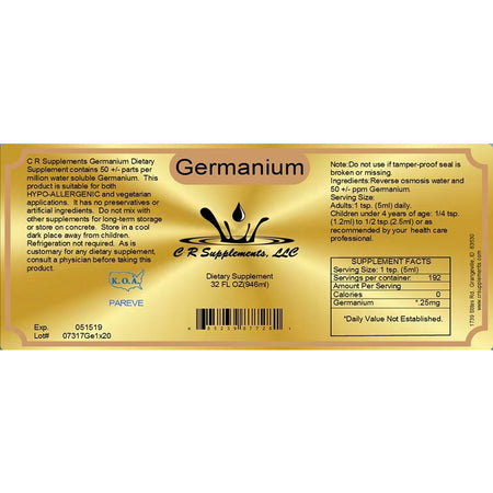 Germanium - Ionic Mineral Supplement