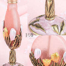 Load image into Gallery viewer, Frosted Glass Water Altar Vials - Antiquw Vintage Style Holy Water Bottles
