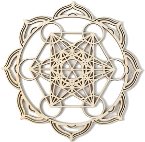 Set of 10 Crystal Grid Water Charging Flower of Life Sacred Geometry Altar Board