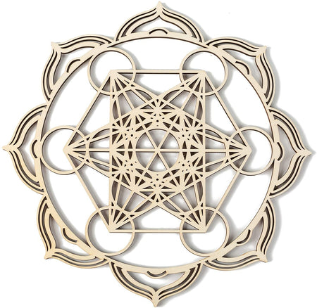 Set of 10 Crystal Grid Water Charging Flower of Life Sacred Geometry Altar Board