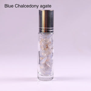 Anointing Water Bottles - Holy Water Roller Bottles with Crystals To Keep the Wisht Water Structured and Energized