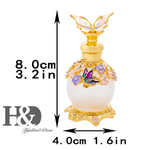 Frosted Glass Water Altar Vials - Antiquw Vintage Style Holy Water Bottles