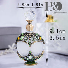 Load image into Gallery viewer, Frosted Glass Water Altar Vials - Antiquw Vintage Style Holy Water Bottles
