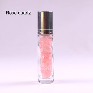 Anointing Water Bottles - Holy Water Roller Bottles with Crystals To Keep the Wisht Water Structured and Energized