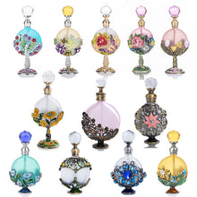 Load image into Gallery viewer, Frosted Glass Water Altar Vials - Antiquw Vintage Style Holy Water Bottles
