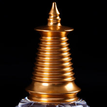 Load image into Gallery viewer, Tibetan Buddhist Stupa with Chamber for Holy Water - Holy Water Charging Stupa for Water Altar
