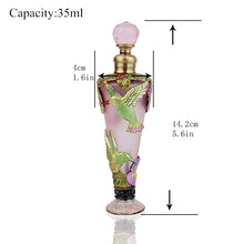 Load image into Gallery viewer, H&amp;D 23 Kinds Antiqued Style Glass Refillable Perfume Bottle Figurine Retro Empty Essential oil Container Home Wedding Decoration
