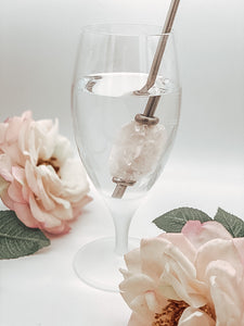 Crystal Gemstone Reusable Drinking drinking Straw