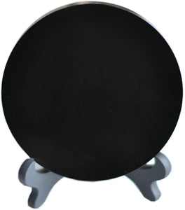 Black Obsidian Scrying Plate - Water Divination Altar Tool