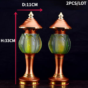 Holy Water Chalice with Incense Burner - Traditional Buddhist Altar Decor