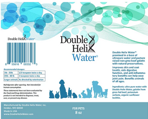 Double Helix Water for Pets 8 oz