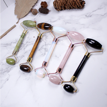 Load image into Gallery viewer, 100% Natural Crystal Quartz Roller - Lymphatic Fluid Flow Tool - Beauty and Skincare Crystals
