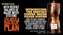 Load image into Gallery viewer, Sertodo™ Copper Gravity Feed Water Filter
