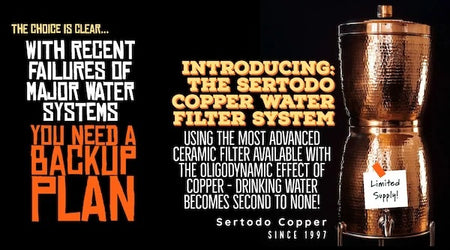 Sertodo™ Copper Gravity Feed Water Filter
