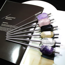 Load image into Gallery viewer, Crystal Gemstone Reusable Drinking drinking Straw
