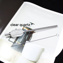 Load image into Gallery viewer, Crystal Gemstone Reusable Drinking drinking Straw
