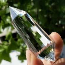 Load image into Gallery viewer, 24 Sided Natural Clear Double Terminated Vogel-Inspired Crystal Water Wand
