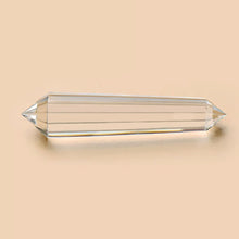 Load image into Gallery viewer, High Quality 60-65mm 12 Sided Clear Vogel Quartz Crystal  Water Wand - Double Terminated Vogel Inspired Water Programming Tool
