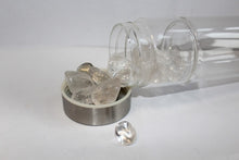 Load image into Gallery viewer, Silver Crystal Bottle - Glass Water Bottle for Crystal Essence Elixirs - Gem Water
