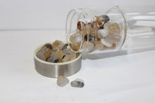 Load image into Gallery viewer, Silver Crystal Bottle - Glass Water Bottle for Crystal Essence Elixirs - Gem Water
