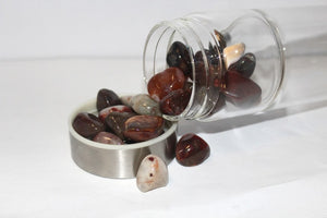 Silver Crystal Bottle - Glass Water Bottle for Crystal Essence Elixirs - Gem Water