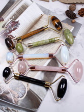 Load image into Gallery viewer, 100% Natural Crystal Quartz Roller - Lymphatic Fluid Flow Tool - Beauty and Skincare Crystals

