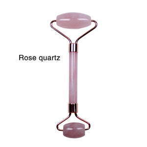 100% Natural Crystal Quartz Roller - Lymphatic Fluid Flow Tool - Beauty and Skincare Crystals