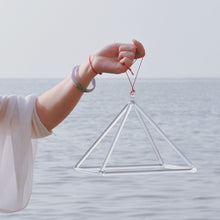Load image into Gallery viewer, 8&quot;or 9&quot; Chakra Clear Quartz Crystal Singing Pyramid
