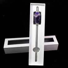 Load image into Gallery viewer, Crystal Gemstone Reusable Drinking drinking Straw

