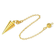 Load image into Gallery viewer, Conical Metal Dowsing Pendulum
