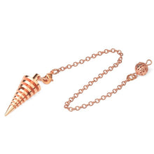 Load image into Gallery viewer, Conical Metal Dowsing Pendulum
