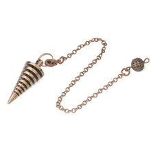Load image into Gallery viewer, Conical Metal Dowsing Pendulum
