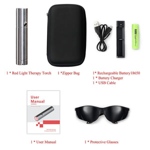 Portable Spot-Treatment, Red Light Therapy and Near Infrared Light Pen Device