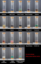 Load image into Gallery viewer, Crystal Bottle Tea Infuser with Bamboo - Glass Water Bottle for Crystal Essence Elixirs - Gem Water
