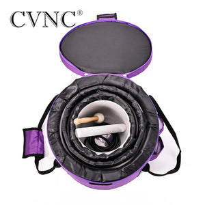 Set of 3pcs 8"A 10"F 12"C Chakra Frosted Quartz Crystal Singing Bowls for Healing Keep Balance with Free 12" Carrying Bag