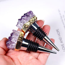 Load image into Gallery viewer, Amethyst Geode Crystal Water Bottle Stopper
