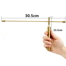 Load image into Gallery viewer, Gold, Silver, or Rhodium Plated Folding Dowsing Rods for Water Divination
