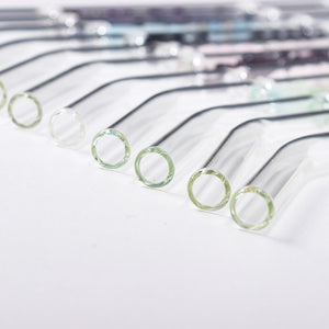 Gemstone Glass Straw - Water Structuring Flowform Reusable Straw - Crystal Water Gem Elixirs -